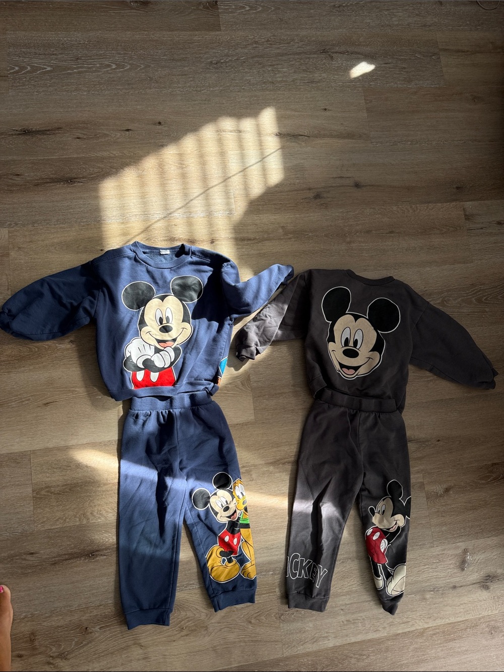 Mickey Mouse Kids sweat suits - Navy and Grey